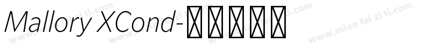 Mallory XCond字体转换